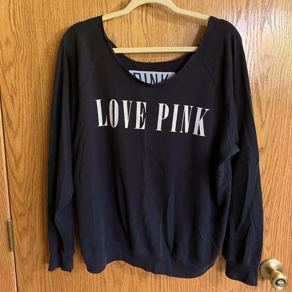 Love Pink black lounge sweatshirt